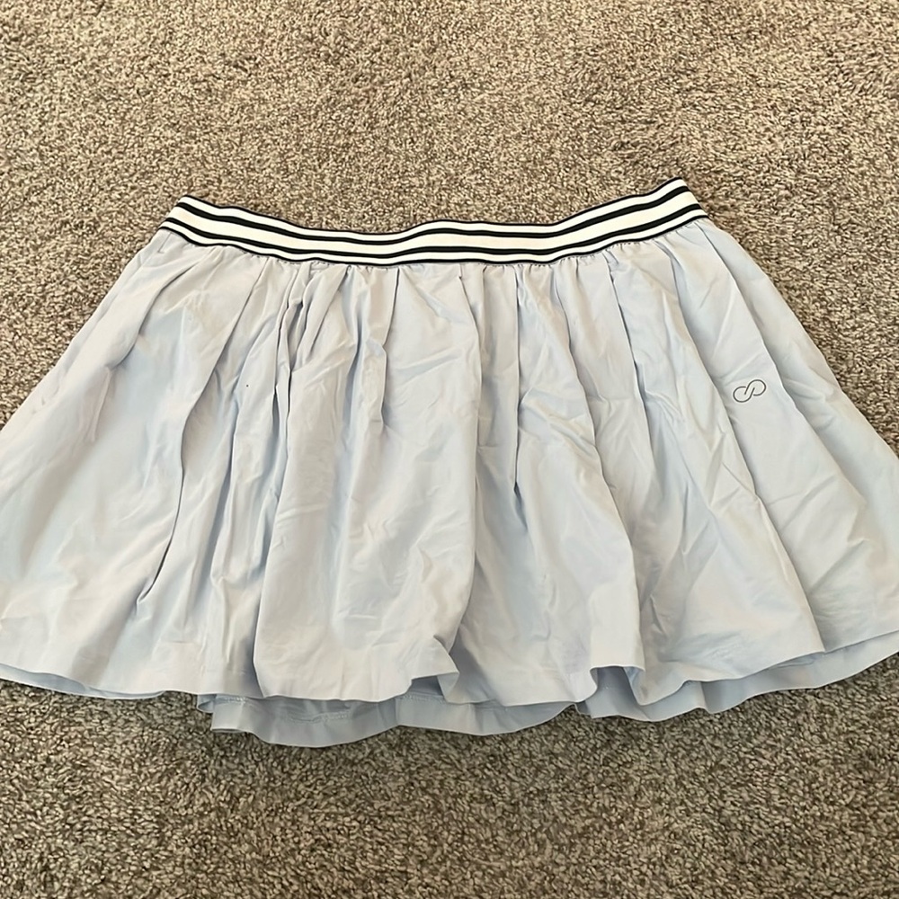 Calia light blue pleated tennis golf skort size L